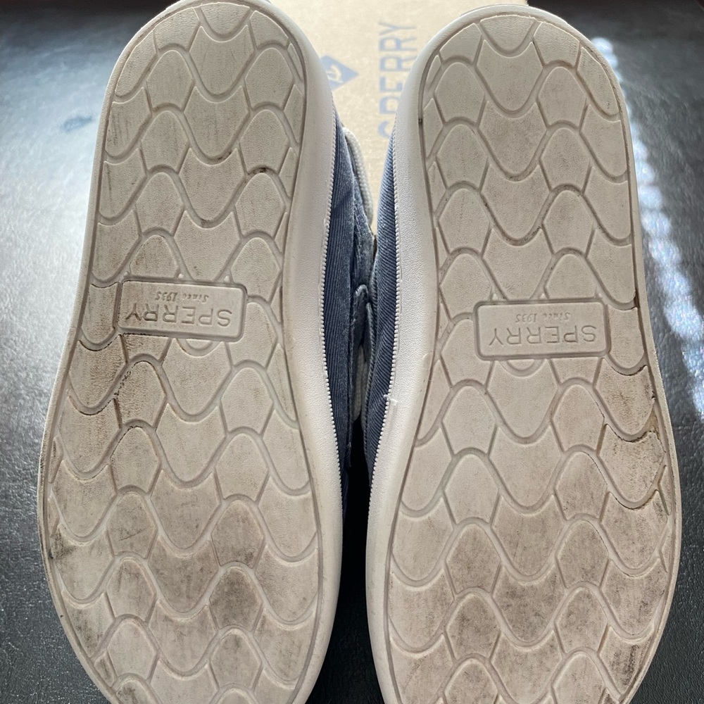 Pre-owned Sperry unisex-child Sea Ketch Jr Washable Blue Loafer size 12 - Picture 7 of 8